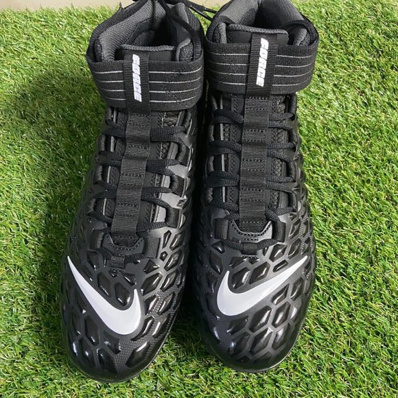 Nike Force Savage Pro 2 Black White Football Cleats AH4000-002 Men Size NEW - Picture 2 of 9